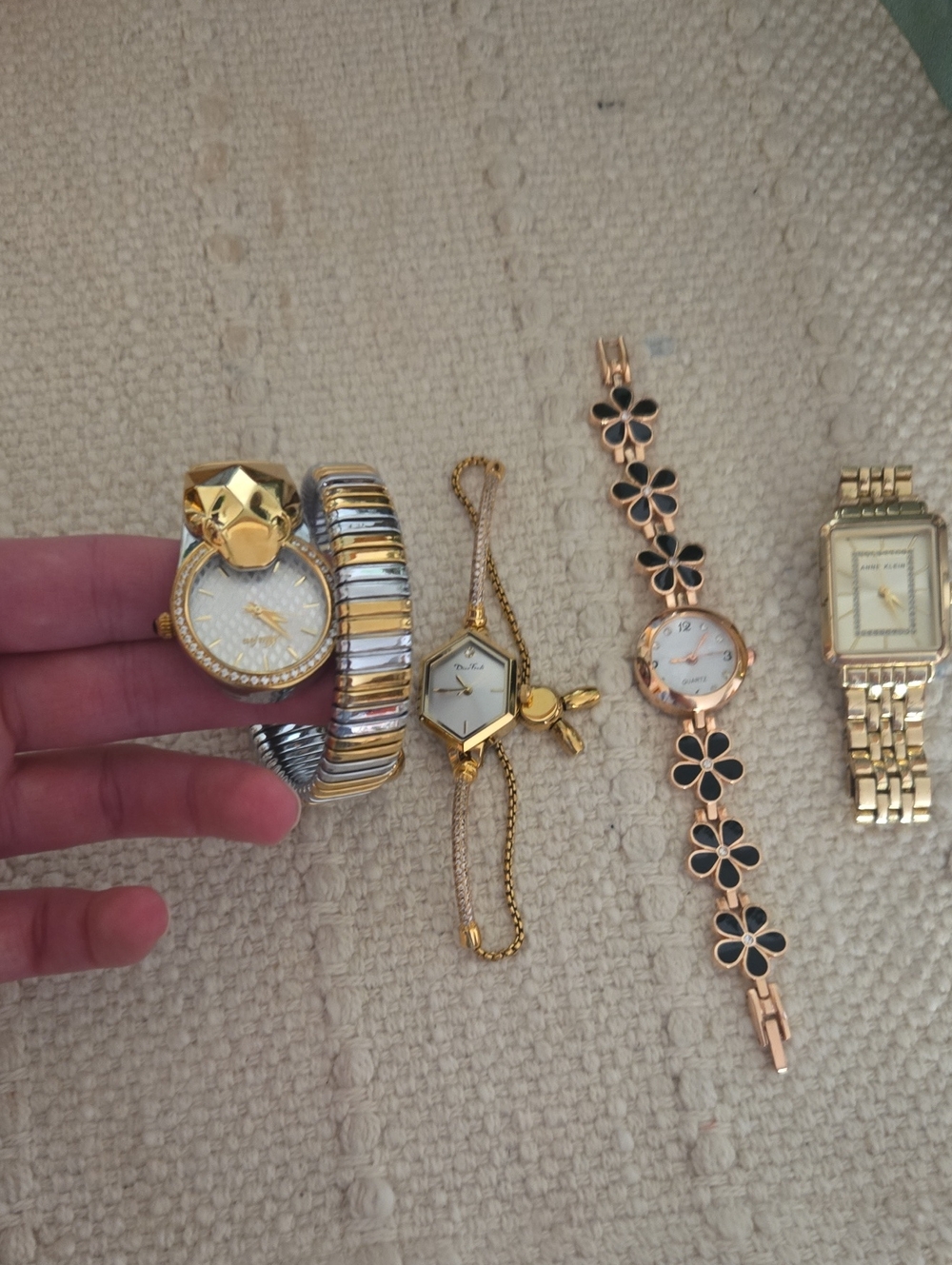 A Set Of 4 Gold Watches
